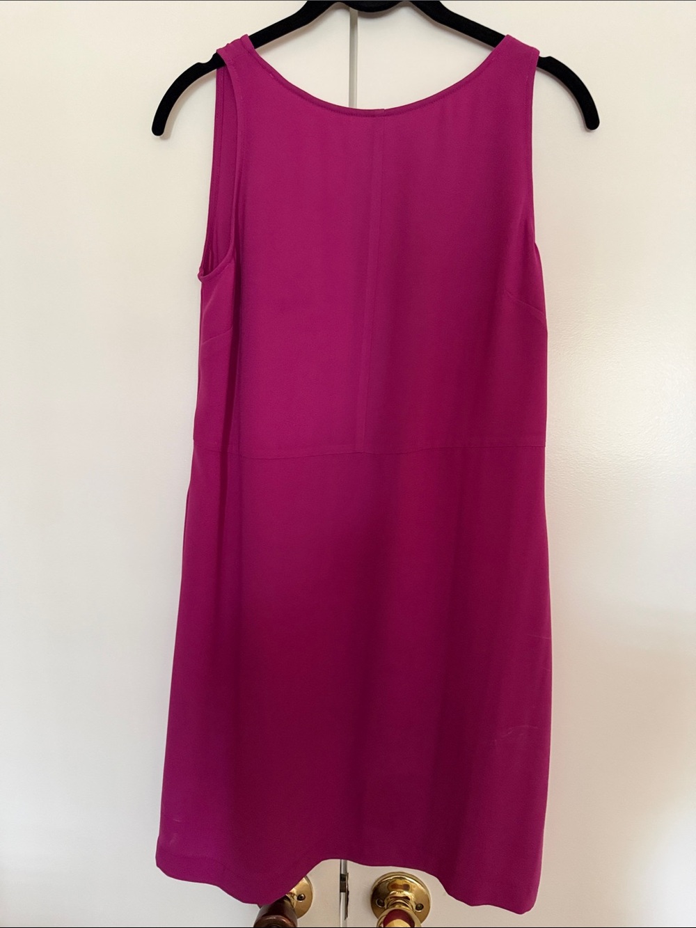 Sleeveless Fuchsia Shift Dress - Tildon